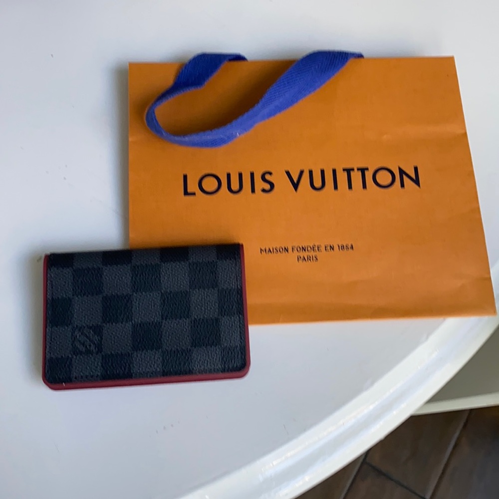 Authentic Louis Vuitton grey and black wallet